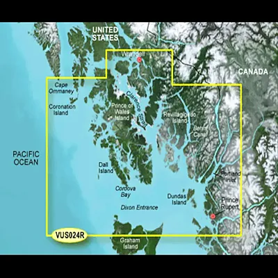 GARMIN CARTO 010C072500 G3V Vus024R - Wrangell-Dixon Entran