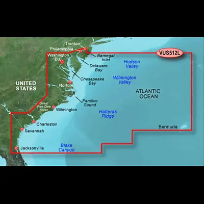 GARMIN CARTO 010C074100 G3V Vus512L - Mid-Atlantic