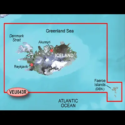 GARMIN CARTO 010C078000 G3V Veu043R - Iceland To Orkney