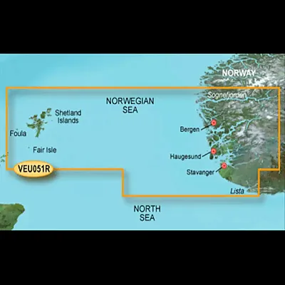 GARMIN CARTO 010C078700 G3V Veu051R - Lista-Sognefjorden