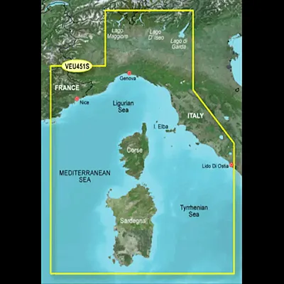 GARMIN CARTO 010C079500 G3V Veu451S - Ligurian Sea-Corsica