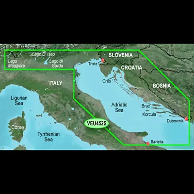 GARMIN CARTO 010C079600 G3V Veu452S - Adriatic Sea North Co