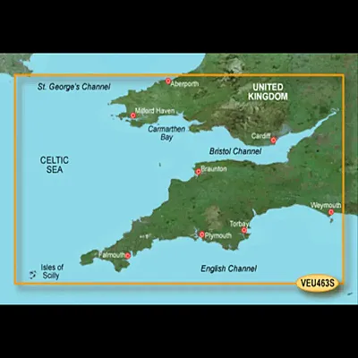 GARMIN CARTO 010C080700 G3V Veu463S - Bristol Chan & Eng Sw