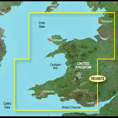 GARMIN CARTO 010C081100 G3V Veu467S - Blackpool-Cardiff