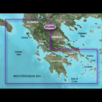 GARMIN CARTO 010C083400 G3V Veu490S - Greece Wc & Athens