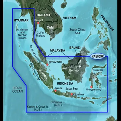 GARMIN CARTO 010C088400 G3V Vae009R - Sin-Mal-Indonesia