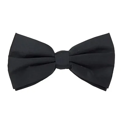 Formal Black Casino and Poker Dealer Clip On Bow Tie GDEA-002
