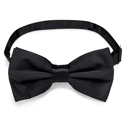 Pre-tied Adjustable Bowtie, Black GDEA-004