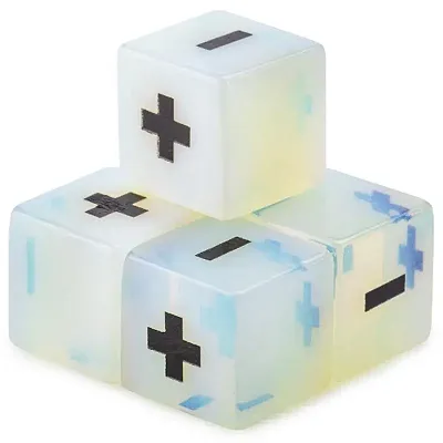 Handmade Stone Fudge Dice, Opalite, 4-pack GDIC-1953