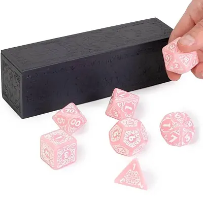 Titan Dice Calliope: Cherry Blossom with White GDIC-2504