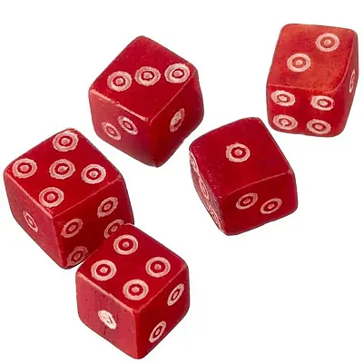 Luck of the Lich Red Bone Dice (for Assembly) GDIC-2805