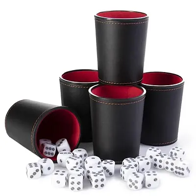 Bullseye Game Night, 5-pack Black/Red GDIC-307