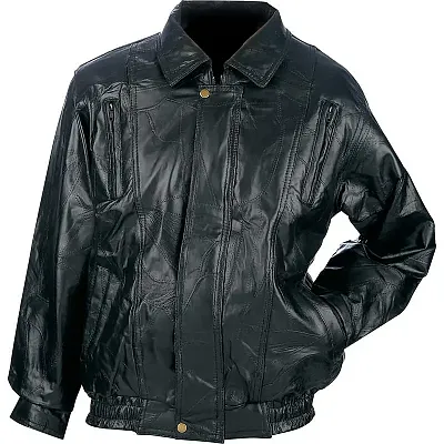 Maxam Brand Italian Mosaic Design Genuine Top Grain Lambskin Leather Jacket-GFCO