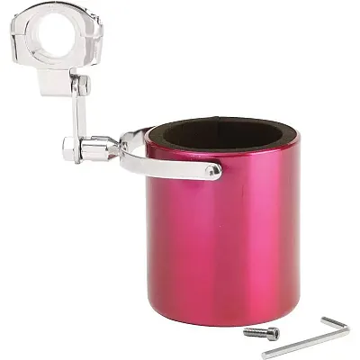 Diamond Plate Pink Stainless Steel Motorcycle Cup Holder GFCUPPN
