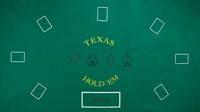 Texas Hold &#039;Em Felt Layout PTA-6013