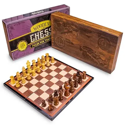 Vintage Wooden Chess Box Set GGAM-102
