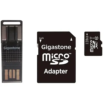 Gigastone(R) Gs-4In1600X128Gb-R Prime Series Microsd(Tm) Card 4-