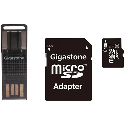 Gigastone(R) Gs-4In1600X64Gb-R Prime Series Microsd(Tm) Card 4-I