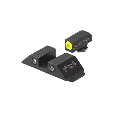 Night Fision Tritium Night Sights For Glock 42/43/43X Yellow Tritium Front Ring/