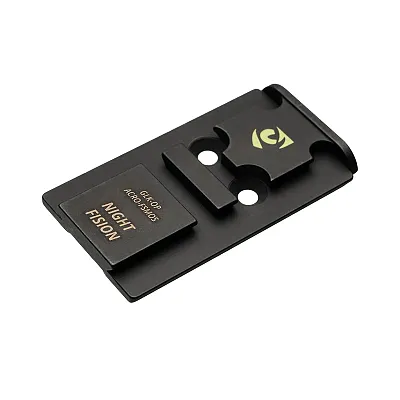 Night Fision Precision Optic Plate: Glock Mos (19/17/47) To Acro P-2 Footprint