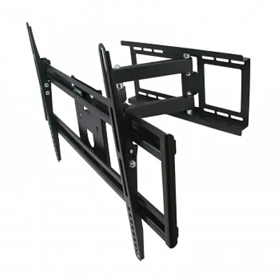 MegaMounts Full Motion Television Wall Mount with Bubble Level for 32-70 Inch Di