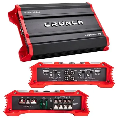 Crunch Ground Pounder 4 X 250 @ 4 Ohms 4 X 500 @ 2 Ohms 2 X 1000