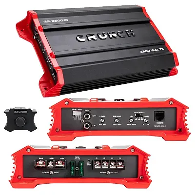 Crunch Ground Pounder 1 X 875 @ 4 Ohms 1 X 1750 @ 2 Ohms 1X 3500