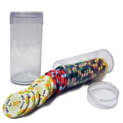 Clear Plastic Chip Tube ACP-0053A