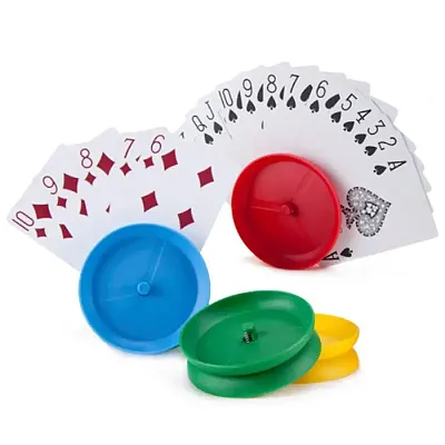 4-pack Card Holders for Playing Cards Circular-shape GPLA-004