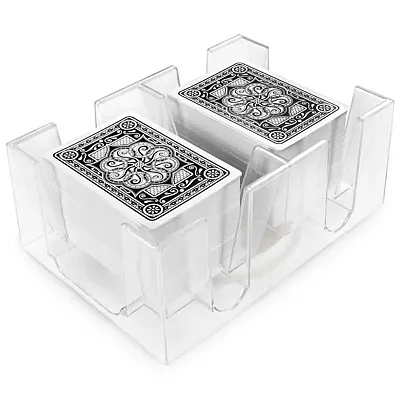6-Deck Rotating Card Holder - Revolving Playing Card Tray GPCA-1