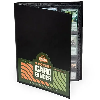 9-pocket Card Binder, Black GPLA-571
