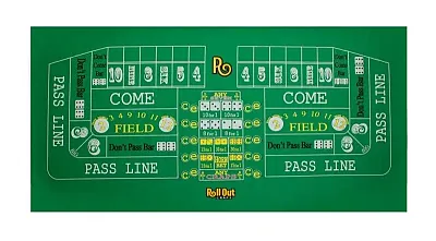 Rollout Gaming Craps Table Top TAB-1002