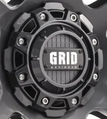 GRID WHEELS GDCAP1GGB Grid Gloss Graphite Cap 8Lug / 5X15