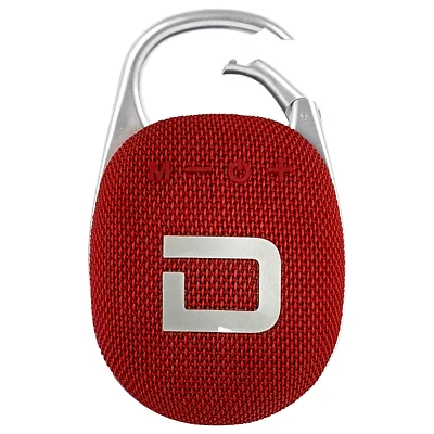 Dolphin Audio Clp-500Red Clp-500 Portable Waterproof Bluetooth Clip Speaker (Red