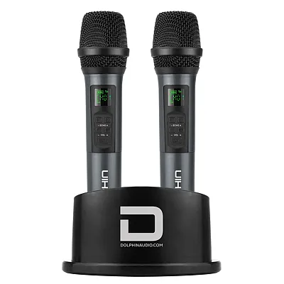 Dolphin Audio Mcx-852 Mcx-852 1-Channel 2.4-Ghz Wireless Mic System, 2 Handheld