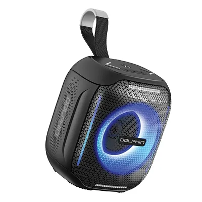 Dolphin Audio S-10 Black Waterproof Portable Bluetooth Party Speaker With Sound-