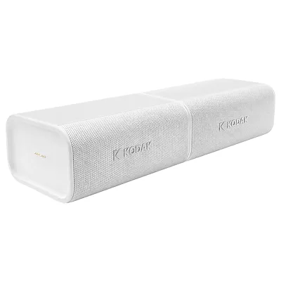 Kodak Soundbrix Plus White Soundbrix Plus 2-Piece Portable Rechargeable Bluetoot