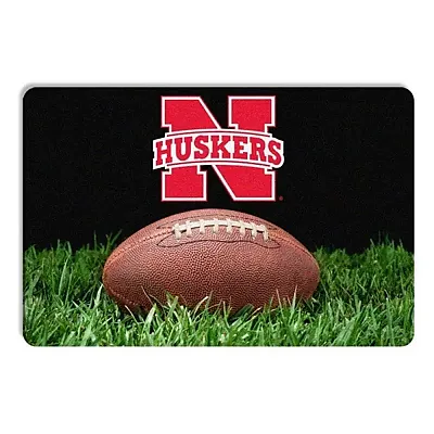GameWear Nebraska Huskers Classic Football Pet Bowl Mat