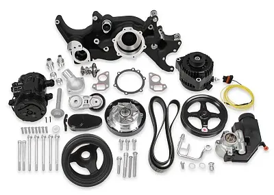 HOLLEY 20185BK Comp Mid-Mt Acc System Ls-Black