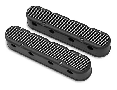 HOLLEY 241182 2-Piece Cast Alum. V/C Satin Blk Fi
