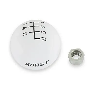 HURST INC. 1630040 Classic 6Spd Knob Wht