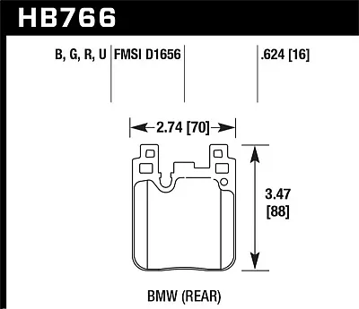 HAWK HB766B624 Hps 5.0 Brake Pads