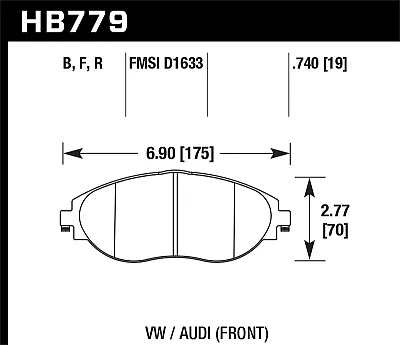 HAWK HB779B740 Hps 5.0 Brake Pads
