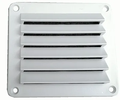 HENG&#039;S IND DV55W 4 7/8&#039;&#039; X 5 1/2&#039;&#039; Dent Vent White