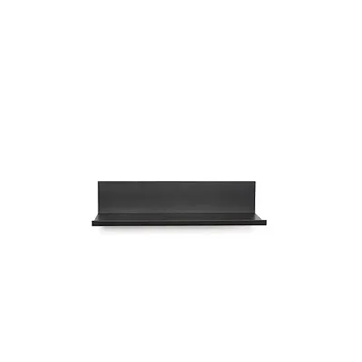 Hangman L-12-B 12-Inch No-Stud Floating Shelf (Black Powder Coat