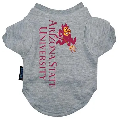 Hunter Arizona State Heather Grey Pet T-Shirt - X-Large