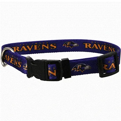 Hunter Baltimore Ravens Dog Collar - Large
