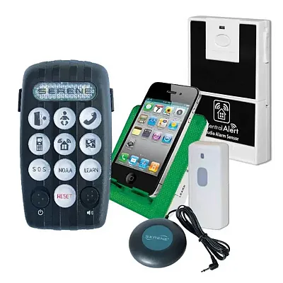 Serene Innovations CentralAlert CA-380 Wearable System Notification with Audio 