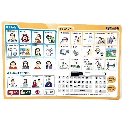 Picture Communication Board for Non-Verbal Patients | English BCB-312-PICTURE-E