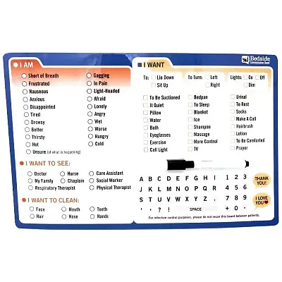 Word Communication Board for Non-Verbal Patients | English BCB-311-WORD-EN-WHLS